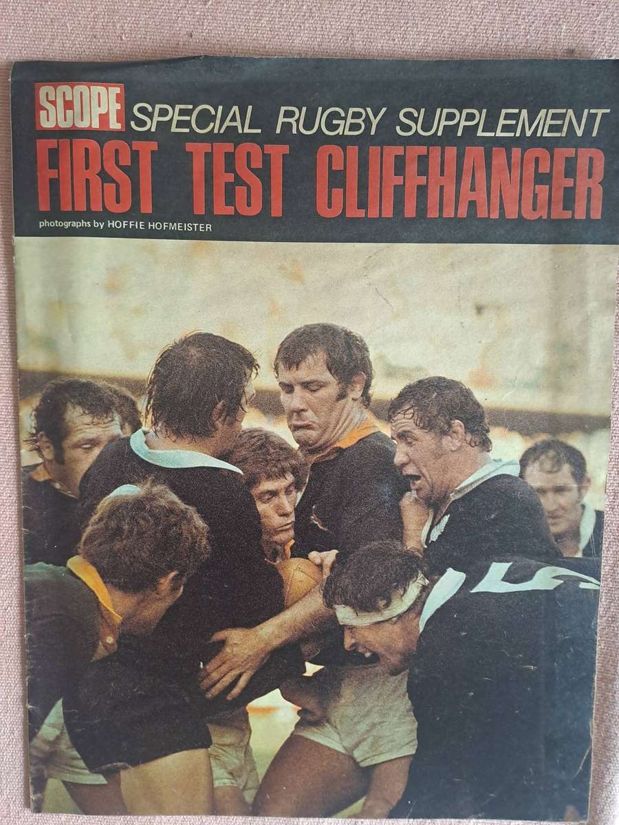 Rugby supplement to "Scope" magazine. SA v All Blacks 1976 1st test 16 pp
