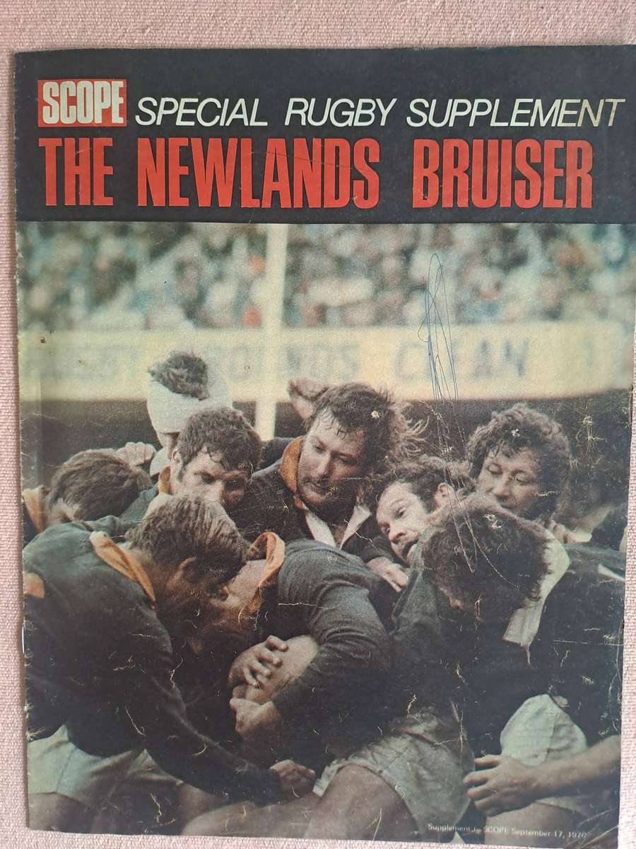 Rugby supplement to "Scope" magazine. SA v All Blacks 1976 3rd test 12 pp