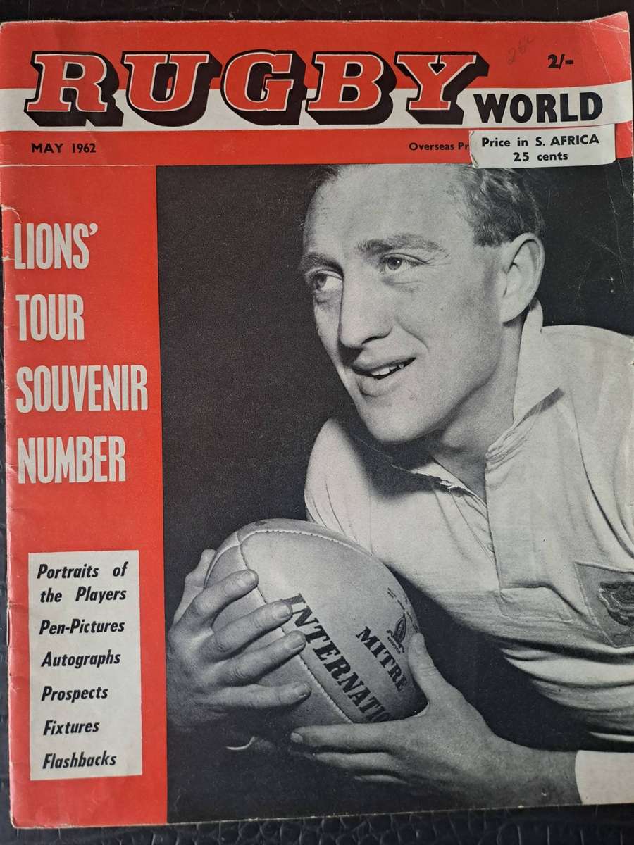 Rugby World magazine includes 12 page insert on 1962 British Lions to SA