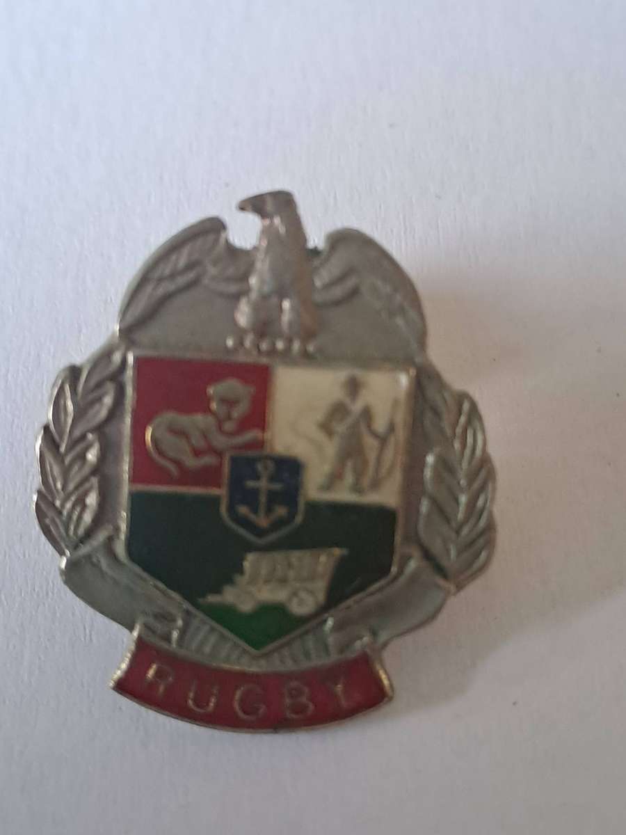 Rugby metal badge. Transvaal referees' badge