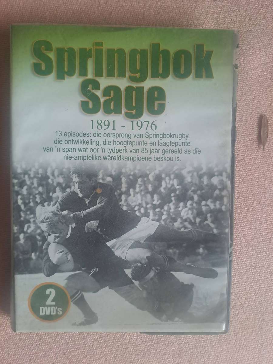 Rugby DVD. Springbok Sage 1891-1976. 2 DVDs. See condition below
