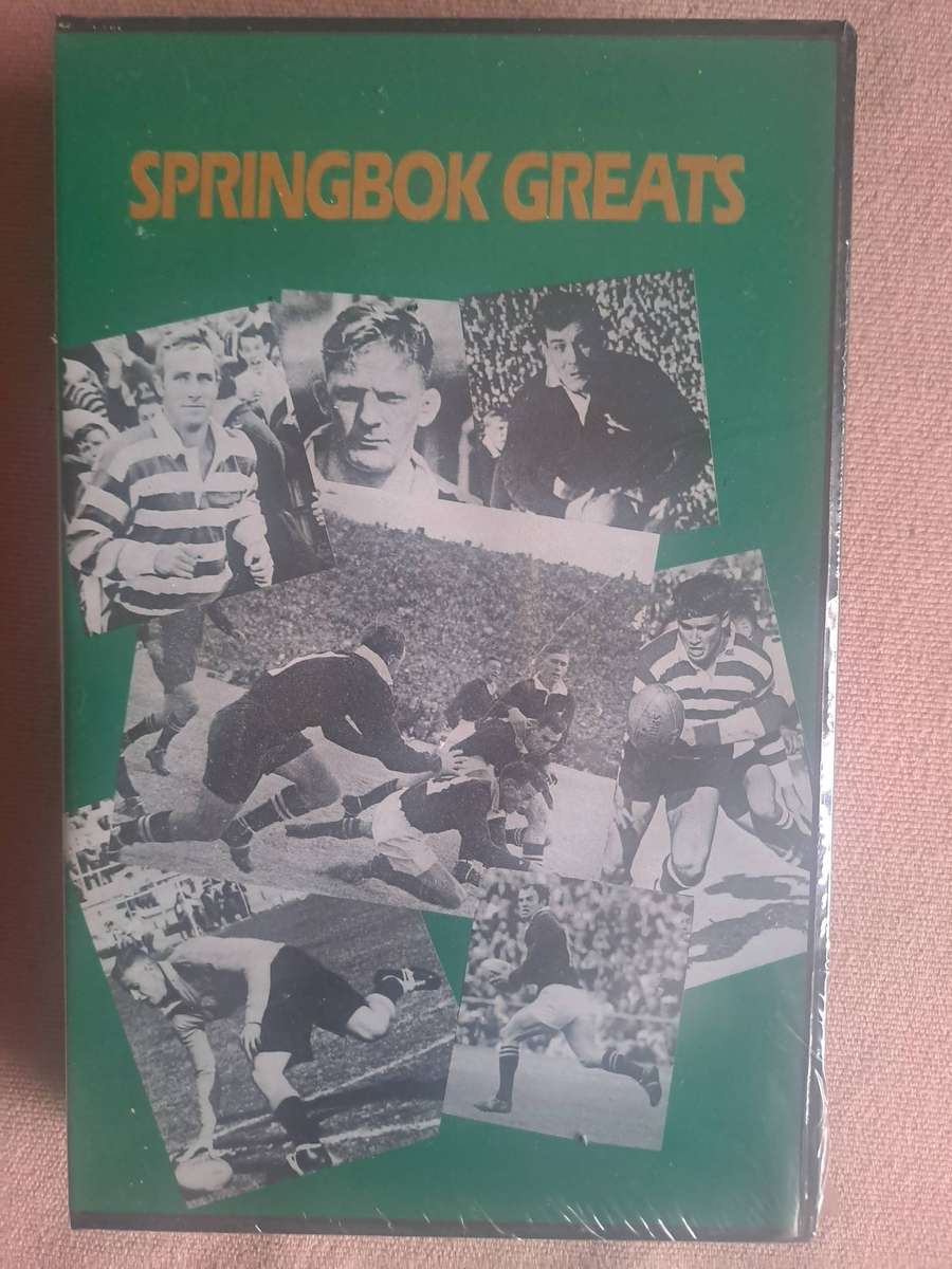 Rugby video Springbok Greats. Has never been opened. Still in original wrapping See condition below