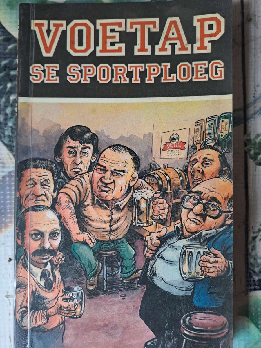 Rugby book - humoristic essays "Voetap": pseodonym  of well-known rugby writer Gerhard Burger scarce