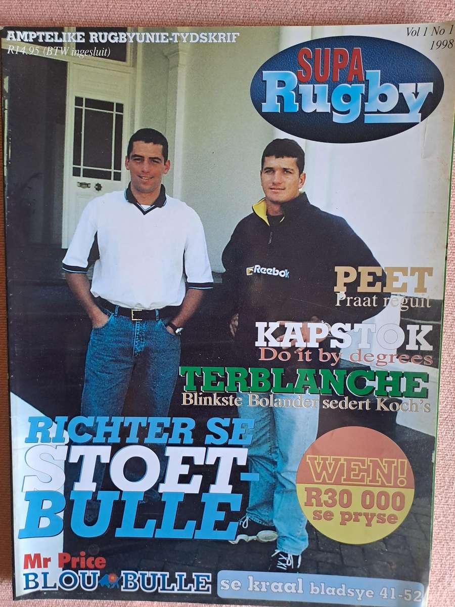 Rugby Magazine Supa Rugby Official BBRU magazine  Vol 1 No 1 1998