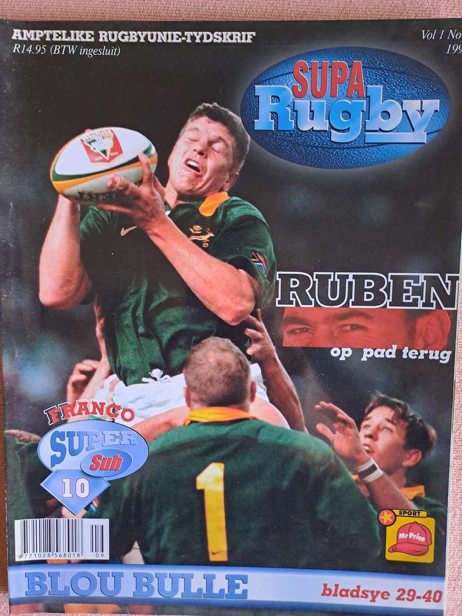Rugby Magazine Supa Rugby Official BBRU magazine  Vol 1 No 2 1998