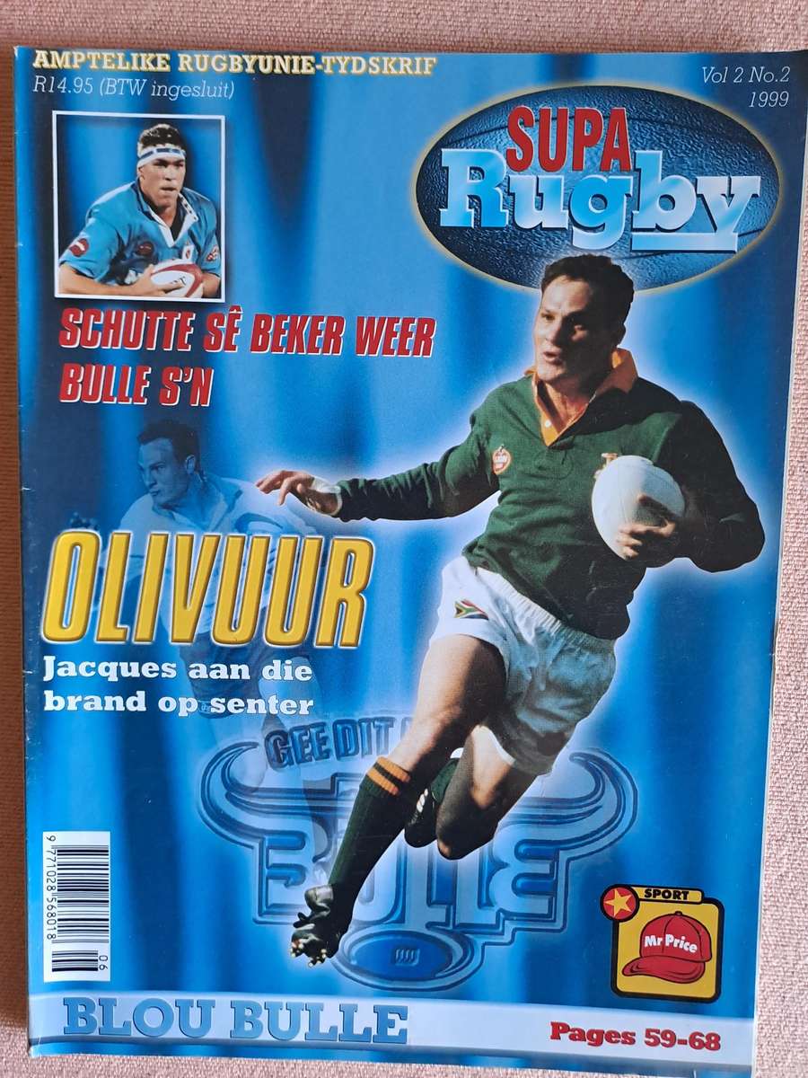 Rugby Magazine Official Supa Rugby BBRU magazine  Vol 2 No 2 1999