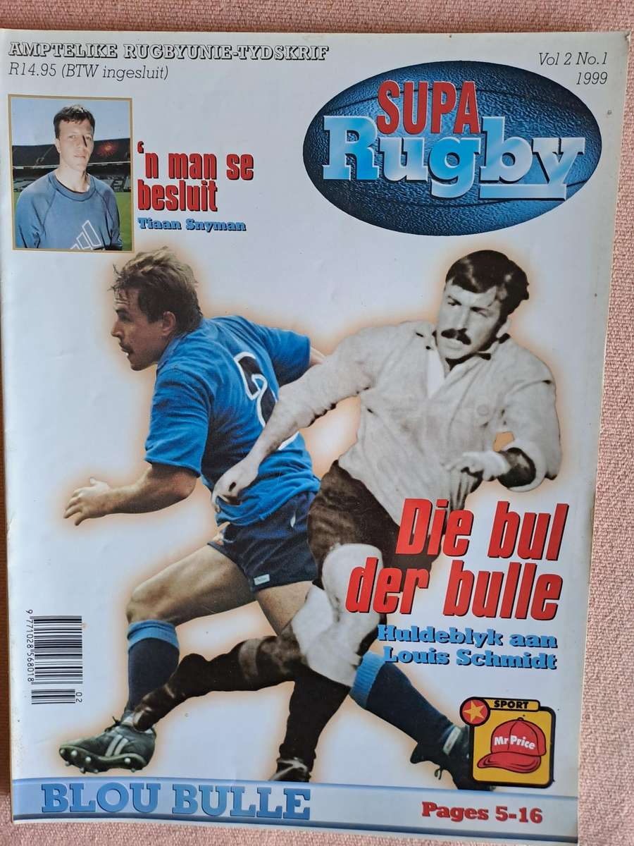 Rugby Magazine Supa Rugby Official BBRU magazine  Vol 2 No 1 1999