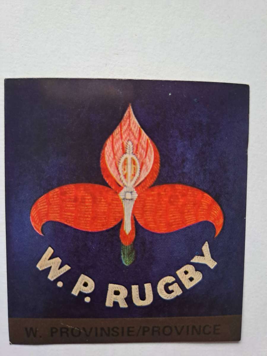 Total Rugby Stickers. Provincial badge. c.1981 Western Province. See comment below