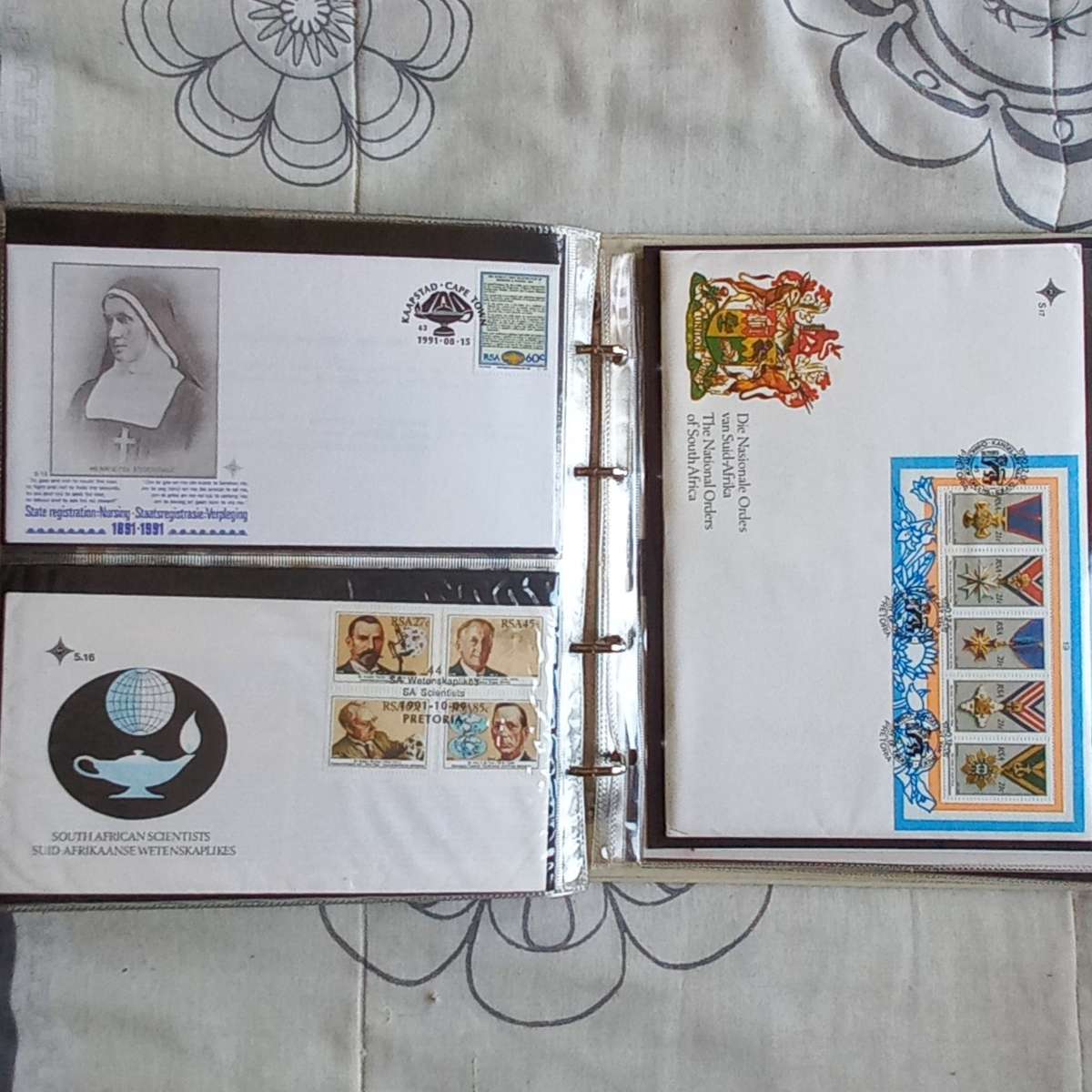 FDC Album - 22 Double-sided Album Pages - Includes RSA FDC's