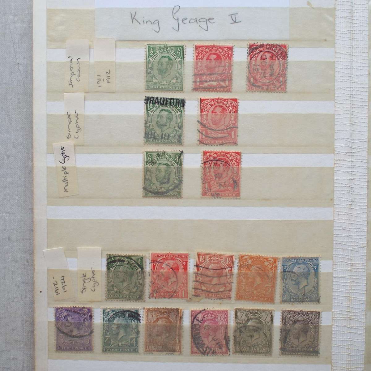 Small "KEK" Stock Book - Great Britain - Good Selection (prior to QEII)