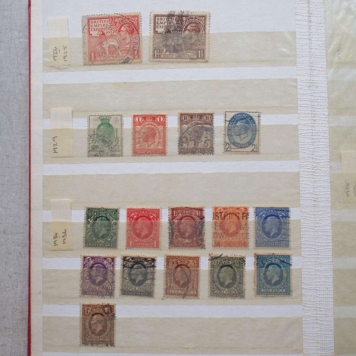 Small "KEK" Stock Book - Great Britain - Good Selection (prior to QEII)