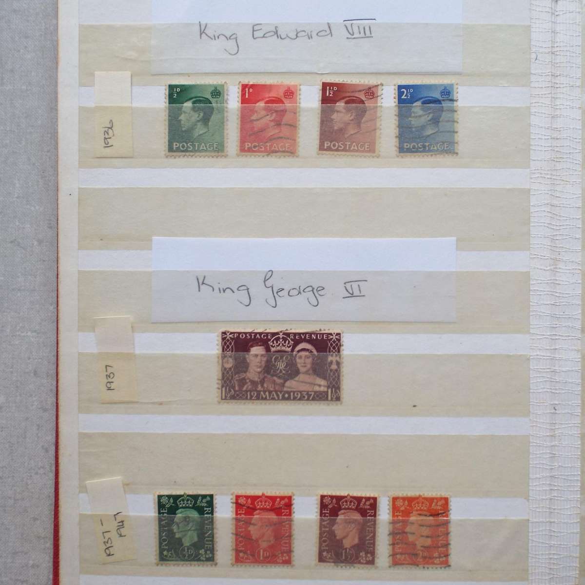 Small "KEK" Stock Book - Great Britain - Good Selection (prior to QEII)