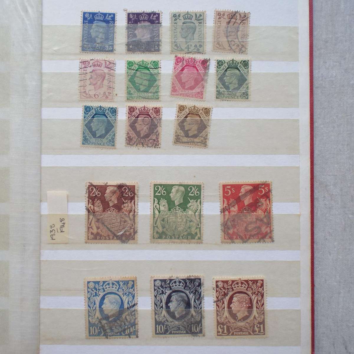 Small "KEK" Stock Book - Great Britain - Good Selection (prior to QEII)