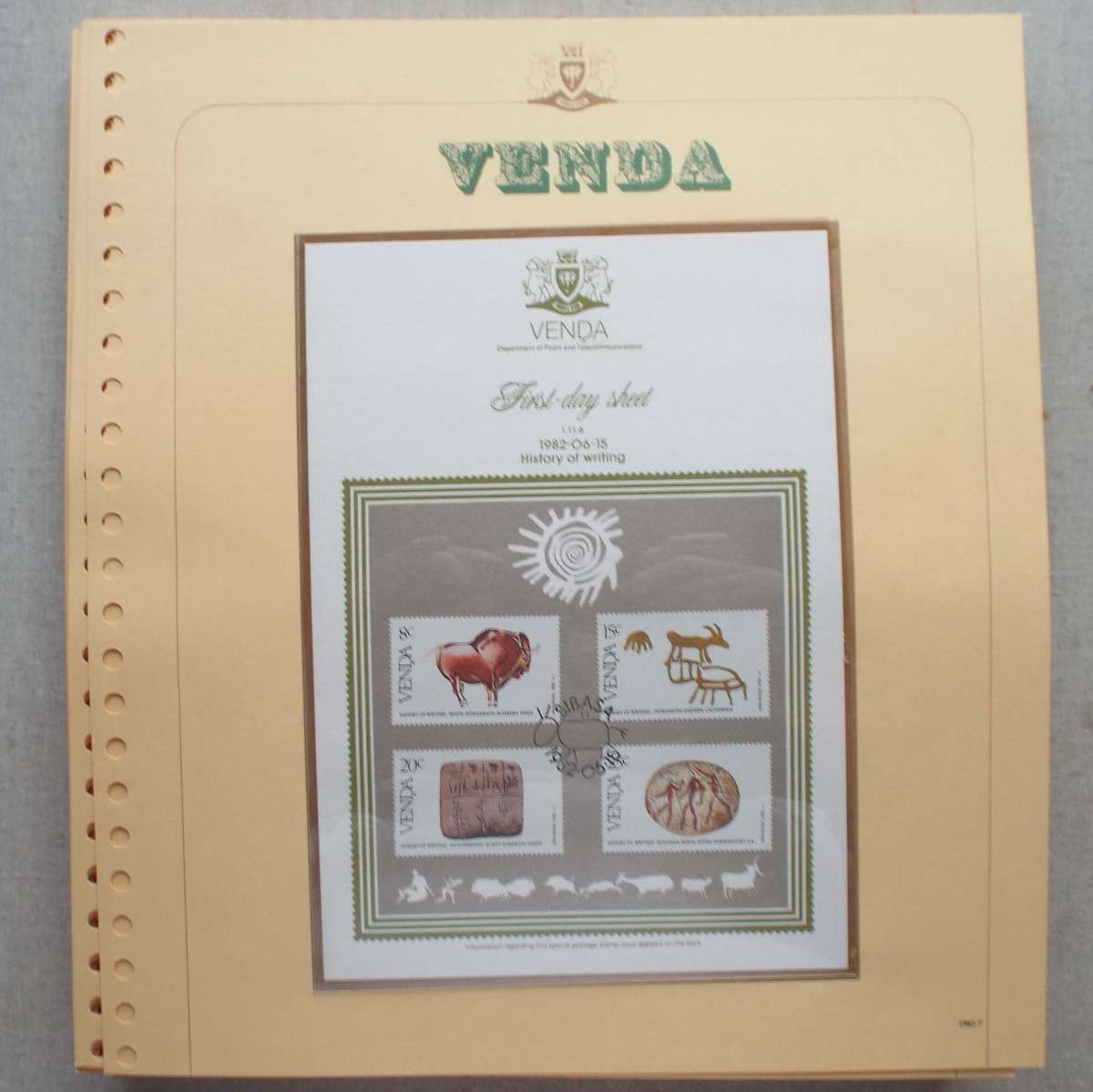 VENDA  - 1982-84 on Loose "INTERSAPA" Pages