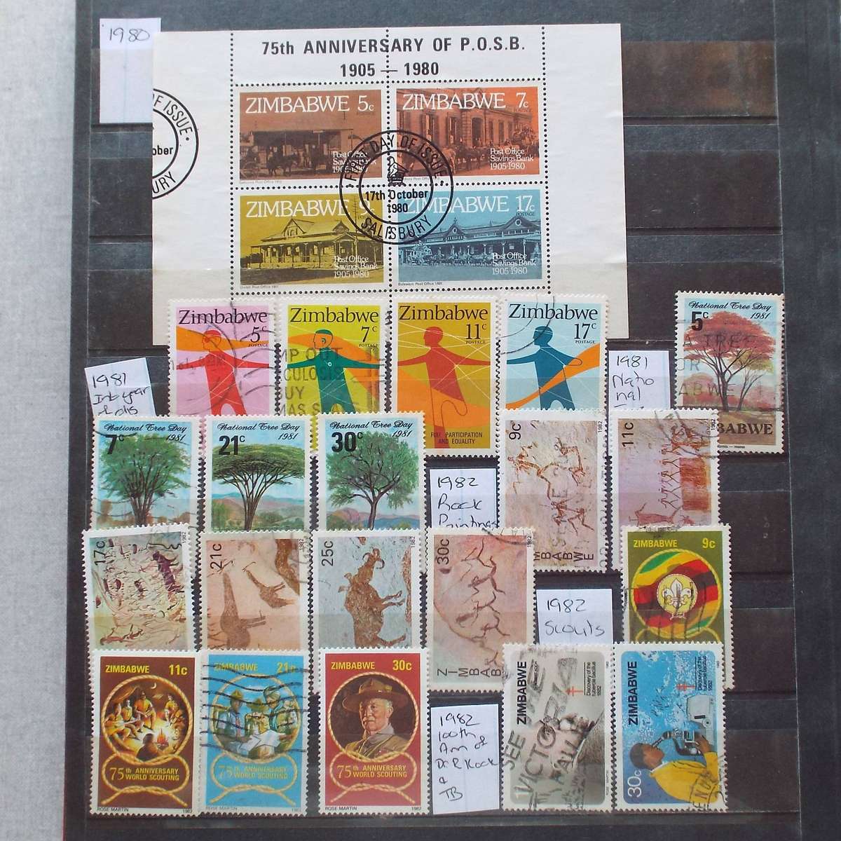 ZIMBABWE - Small Stock Book - Good Selection of Stamps
