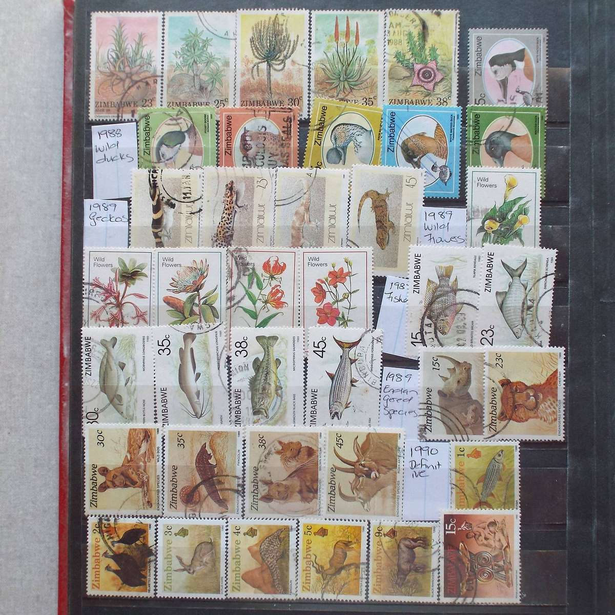 ZIMBABWE - Small Stock Book - Good Selection of Stamps
