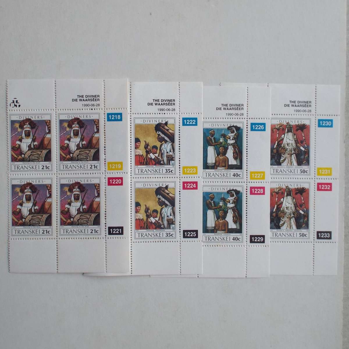 Transkei - 1990 Diviners of Transkei - Full Set of Controls - Unused