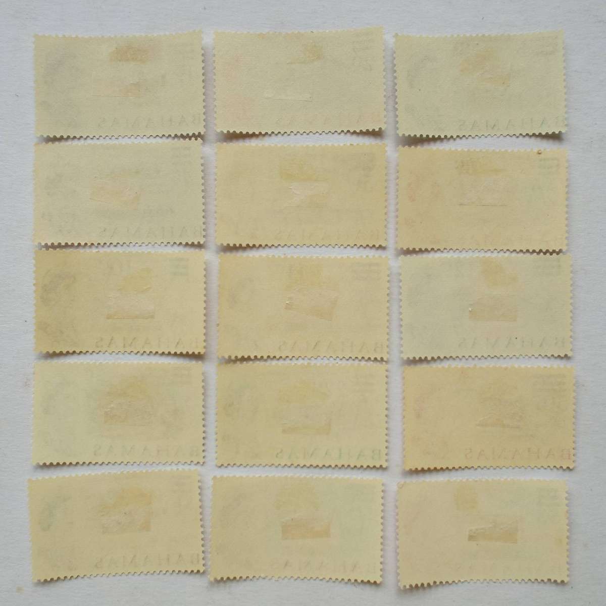 BAHAMAS - 1966 Decimal Currency "Surch" - Full Set of Singles - Unused