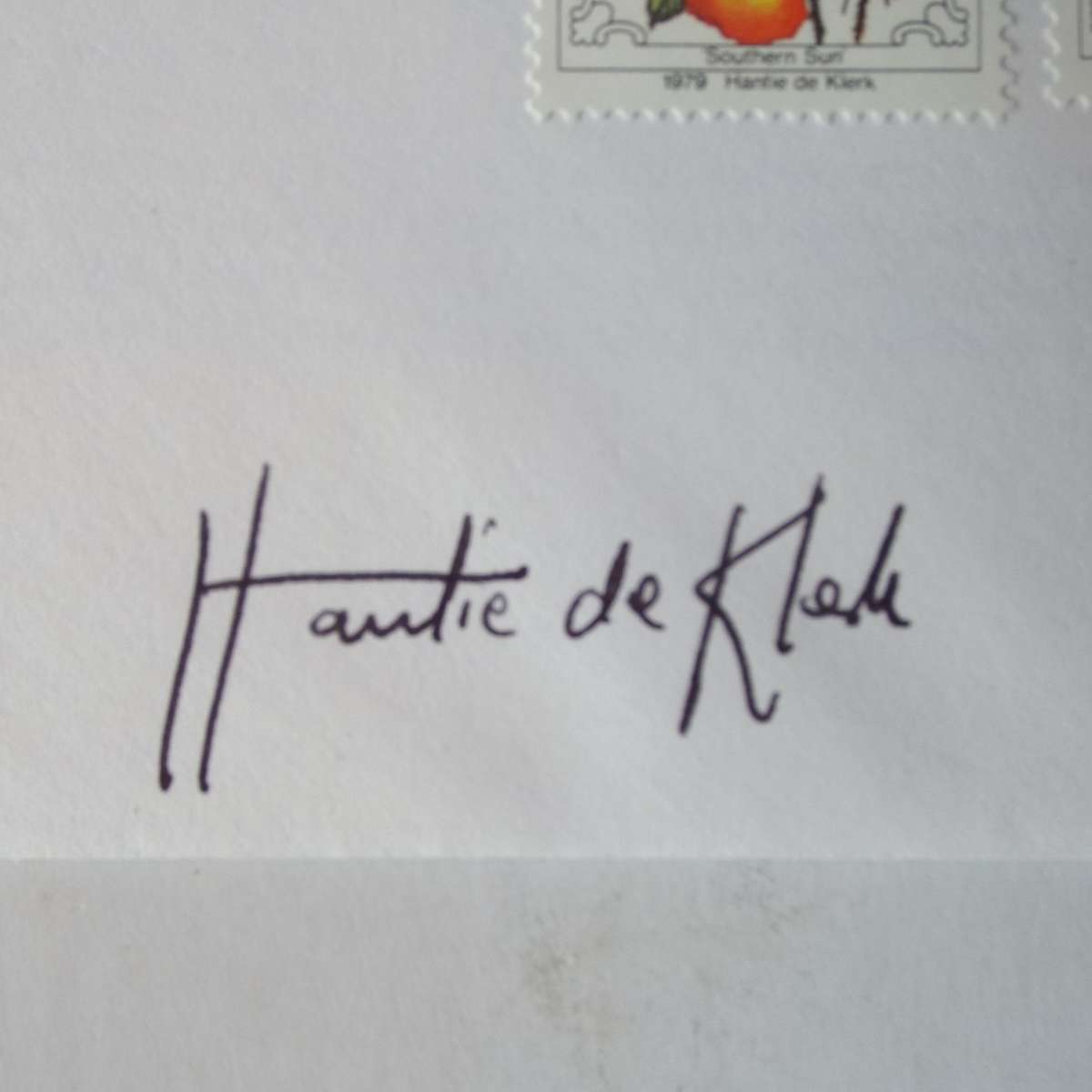 RSA - 1979 4th Rose Convention - FDC # S4 and 3.19 - Signed by Artist