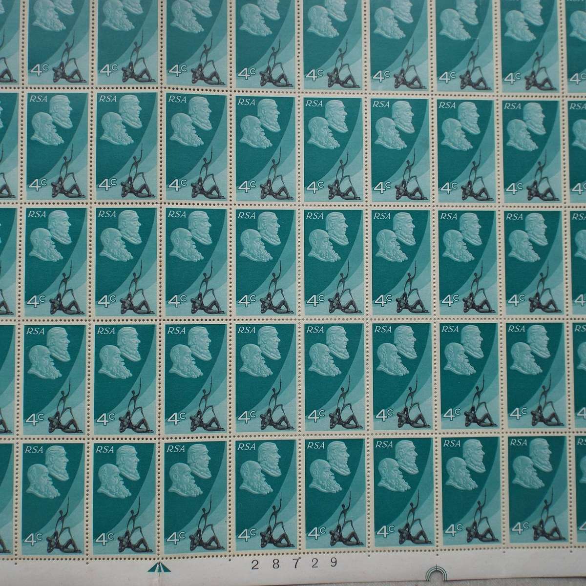 RSA - 1971 10th Anniv. of Republic - Full Set in Full Sheets of 100