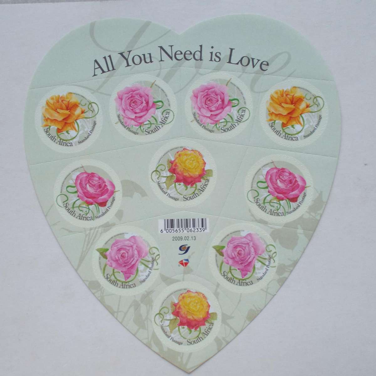 RSA - 2009 All You Need is Love - Sheetlet of 10