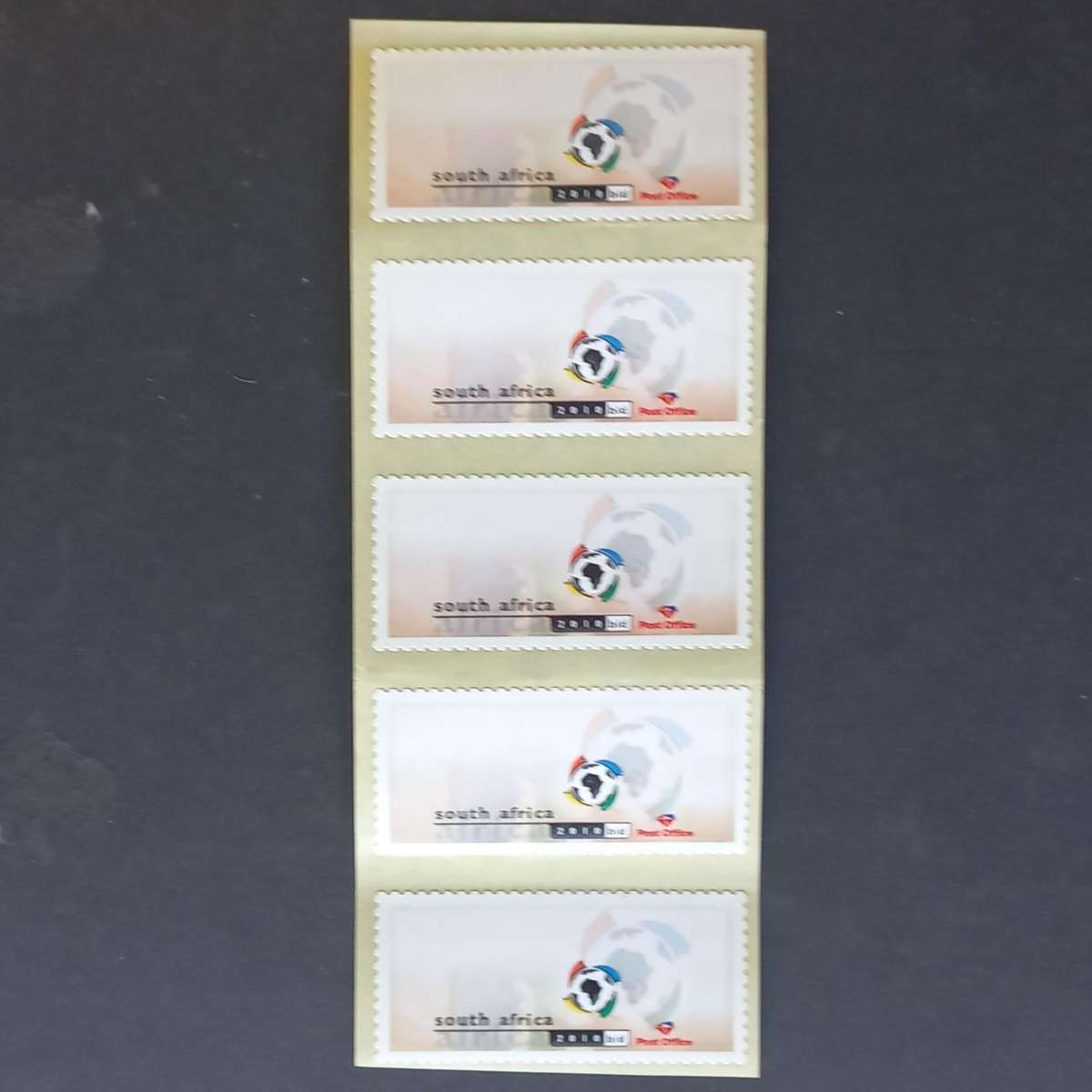 RSA - 2004 Virtual Stamp (2010 FIFA World Cup Bid) - Strip of 5 Singles -Unused