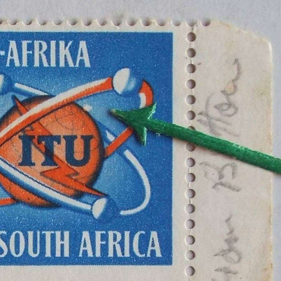 RSA - 1965 Centenary of I.T.U. - 2,5c - Marginal Pair with Variety - Unused