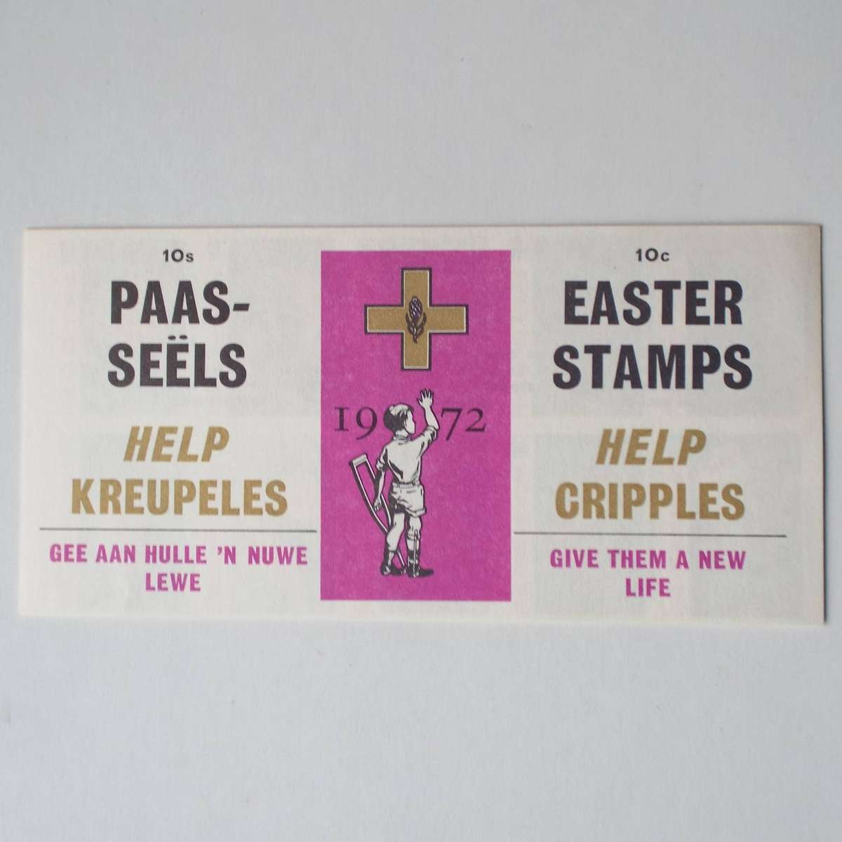 Cinderella's - RSA 1972 Easter Stamps "Help Cripples" - Compete Booklet of 10 stamps