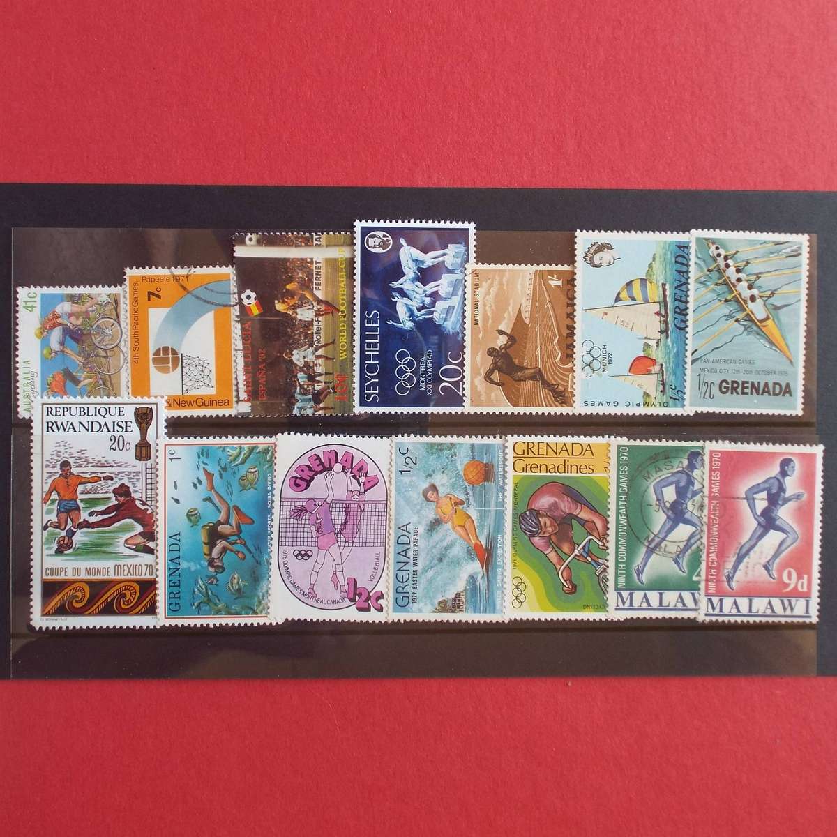 Thematics - Sport - 40 stamps - Mixed World - no duplication