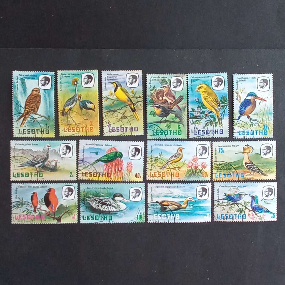 Lesotho - 1981 Birds - Full Set of Singles - Used with gum