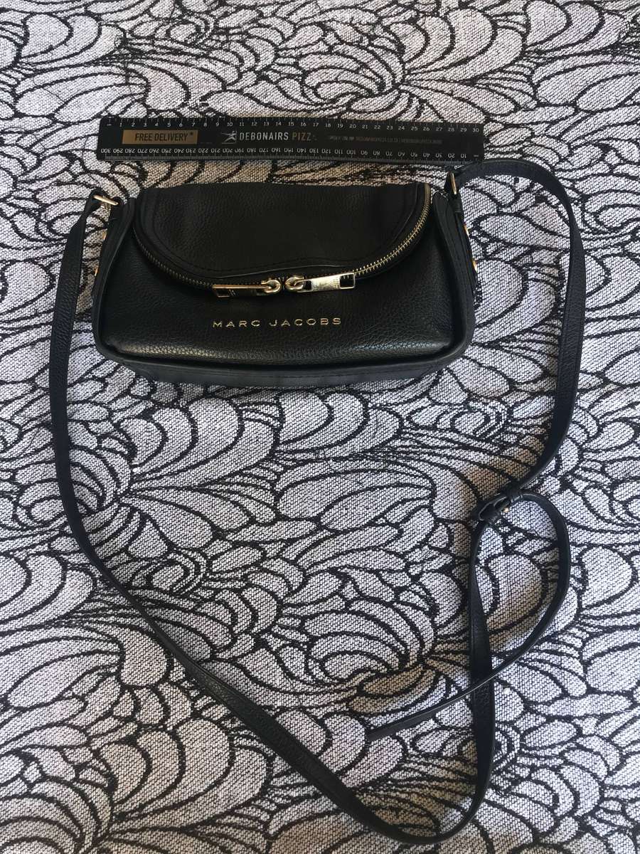 * MARC JACOBS SHOULDER HANDBAG * FULL LEATHER * BLACK * A MUST VIEW * CRAZY R1 START *