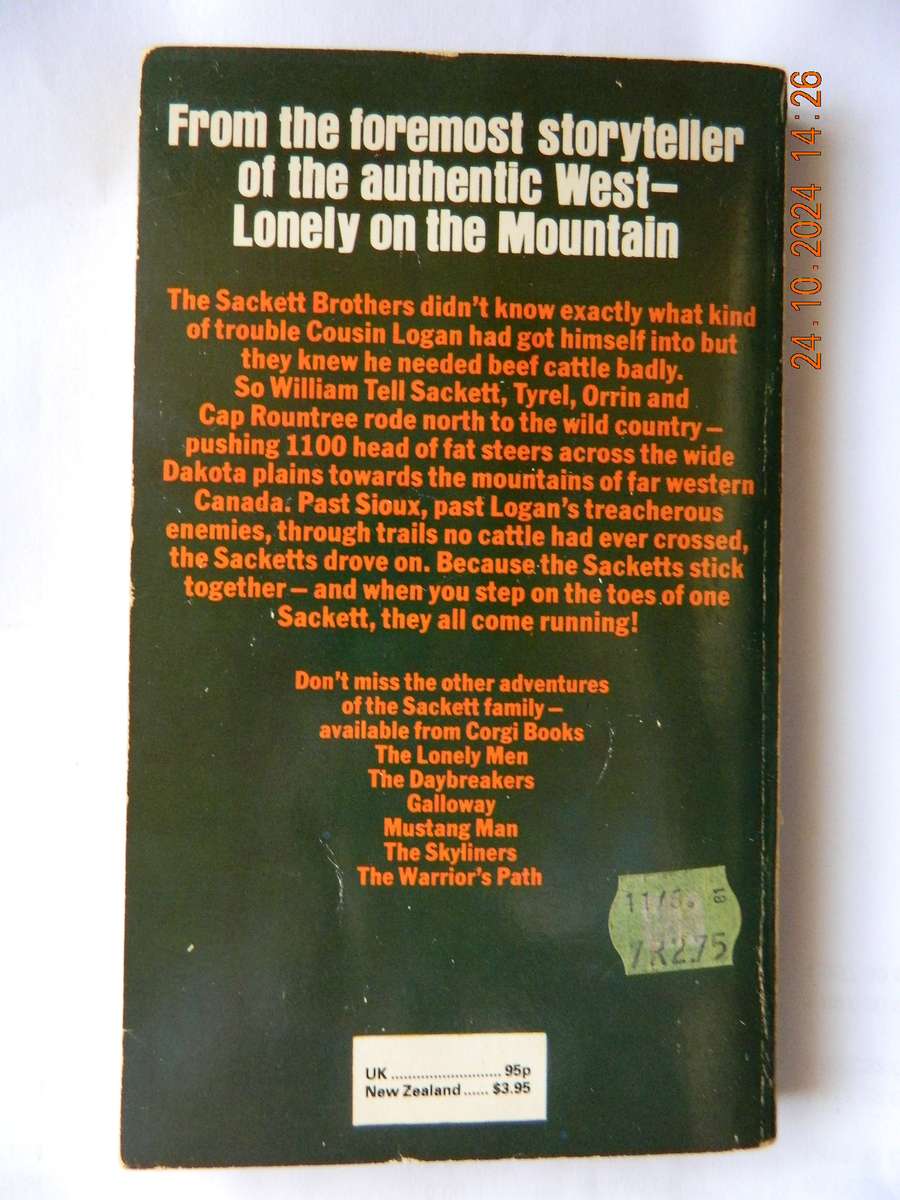 WESTERNS -  LOUIS L'AMOUR -  LONELY ON THE MOUNTAIN