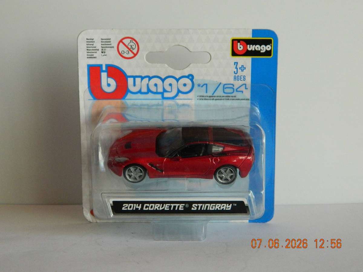 BBURAGO    -   -  CORVETTE STINGRAY  -  2014  -  1/64 SCALE