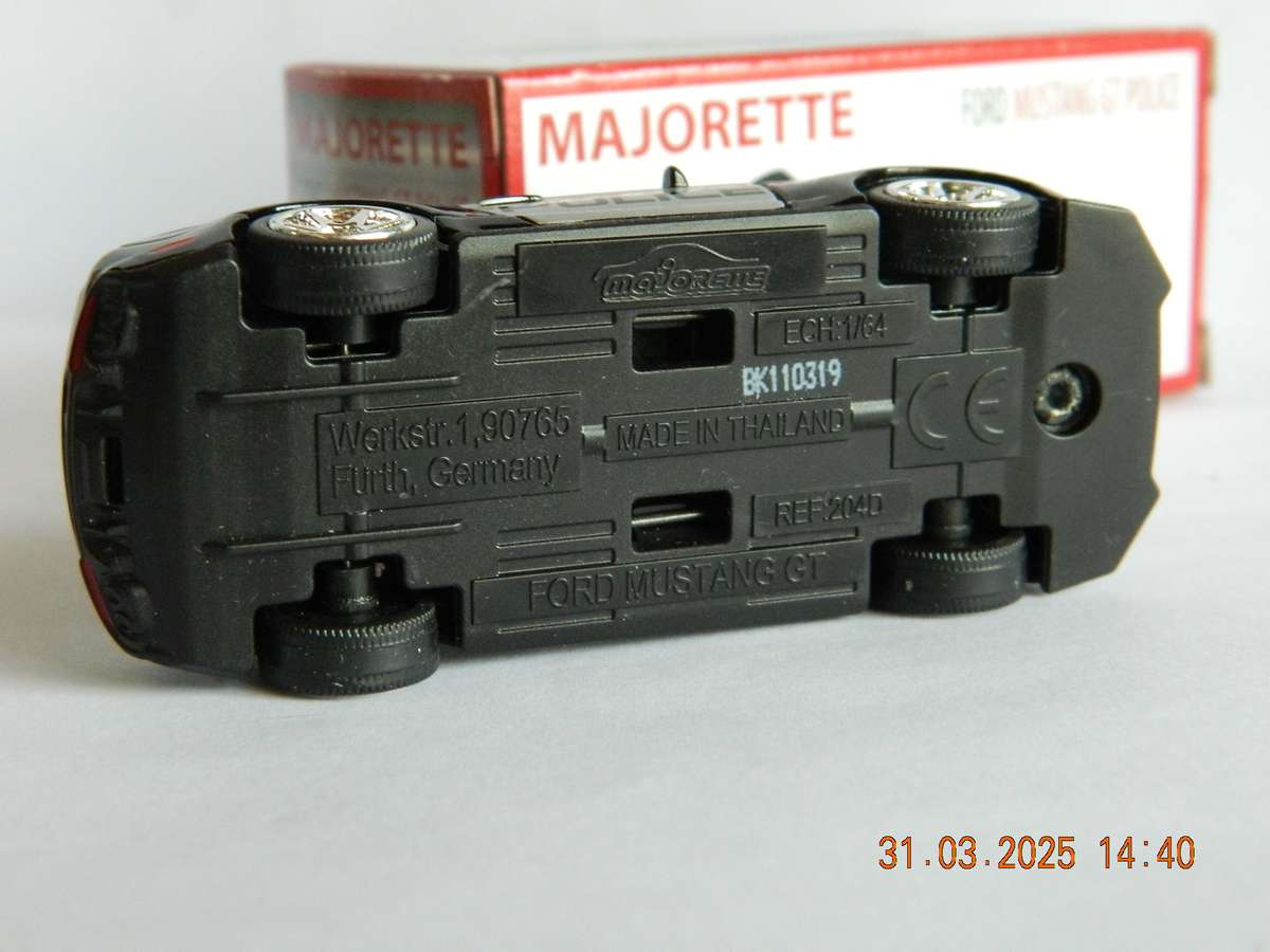 MAJORETTE  -  204D  -  FORD MUSTANG GT POLICE