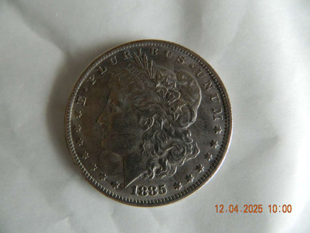 UNITED STATES OF AMERICA  -  1885  -  MORGAN ONE DOLLAR COIN