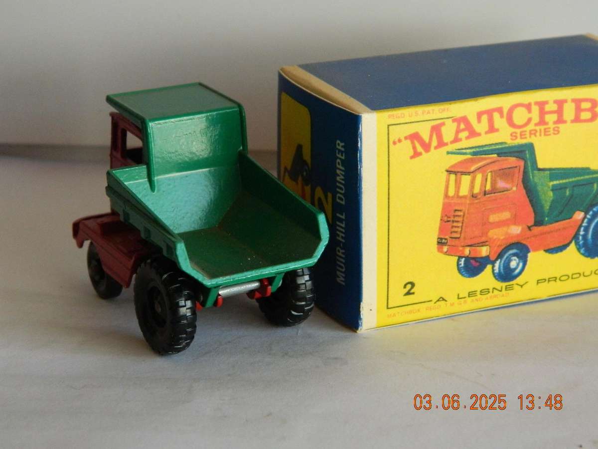 MATCHBOX SERIES  -  2 -    MUIR-HILL DUMPER TRUCK