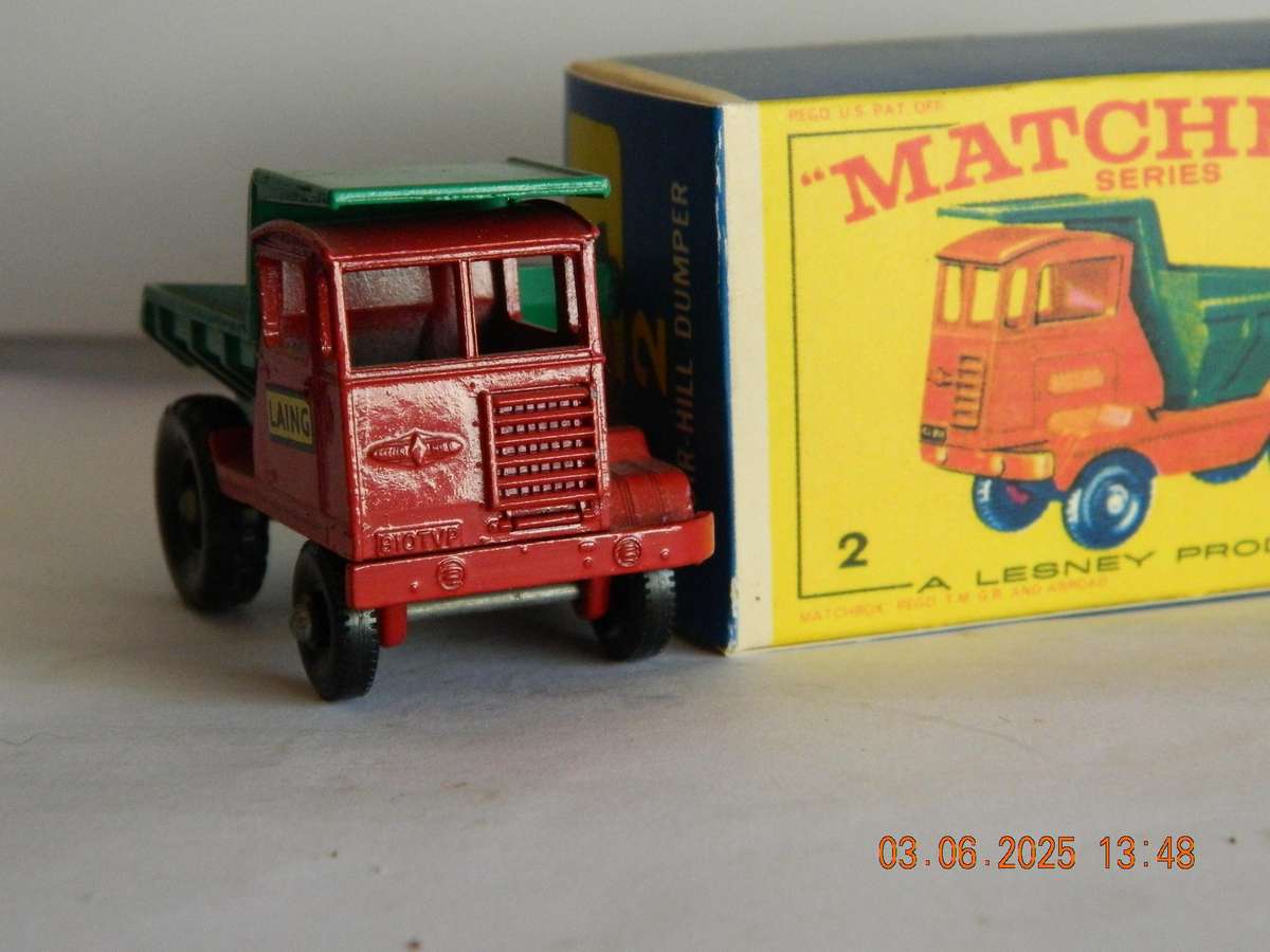MATCHBOX SERIES  -  2 -    MUIR-HILL DUMPER TRUCK