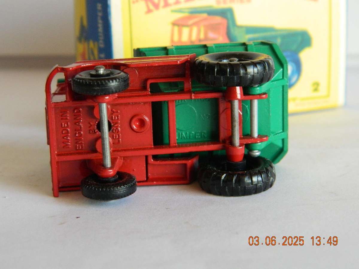MATCHBOX SERIES  -  2 -    MUIR-HILL DUMPER TRUCK