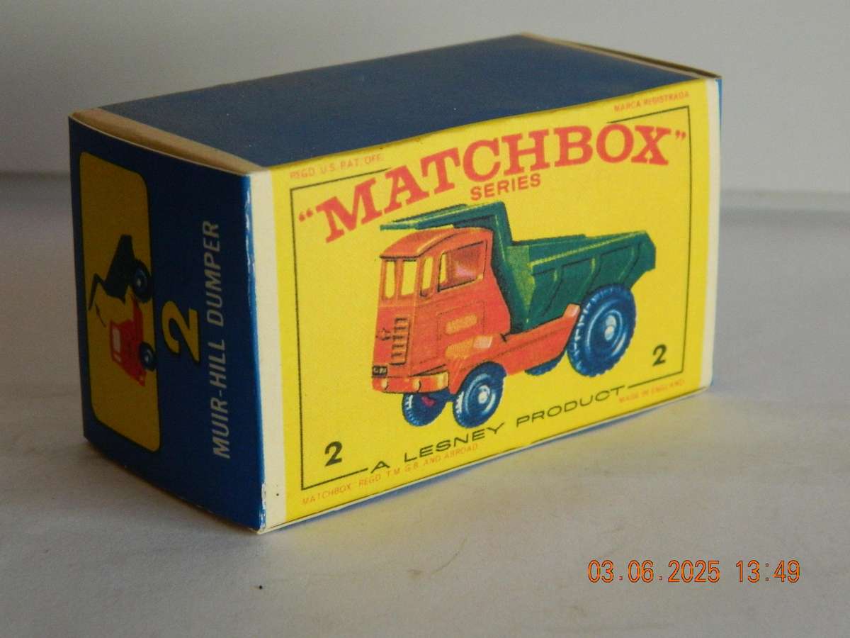 MATCHBOX SERIES  -  2 -    MUIR-HILL DUMPER TRUCK