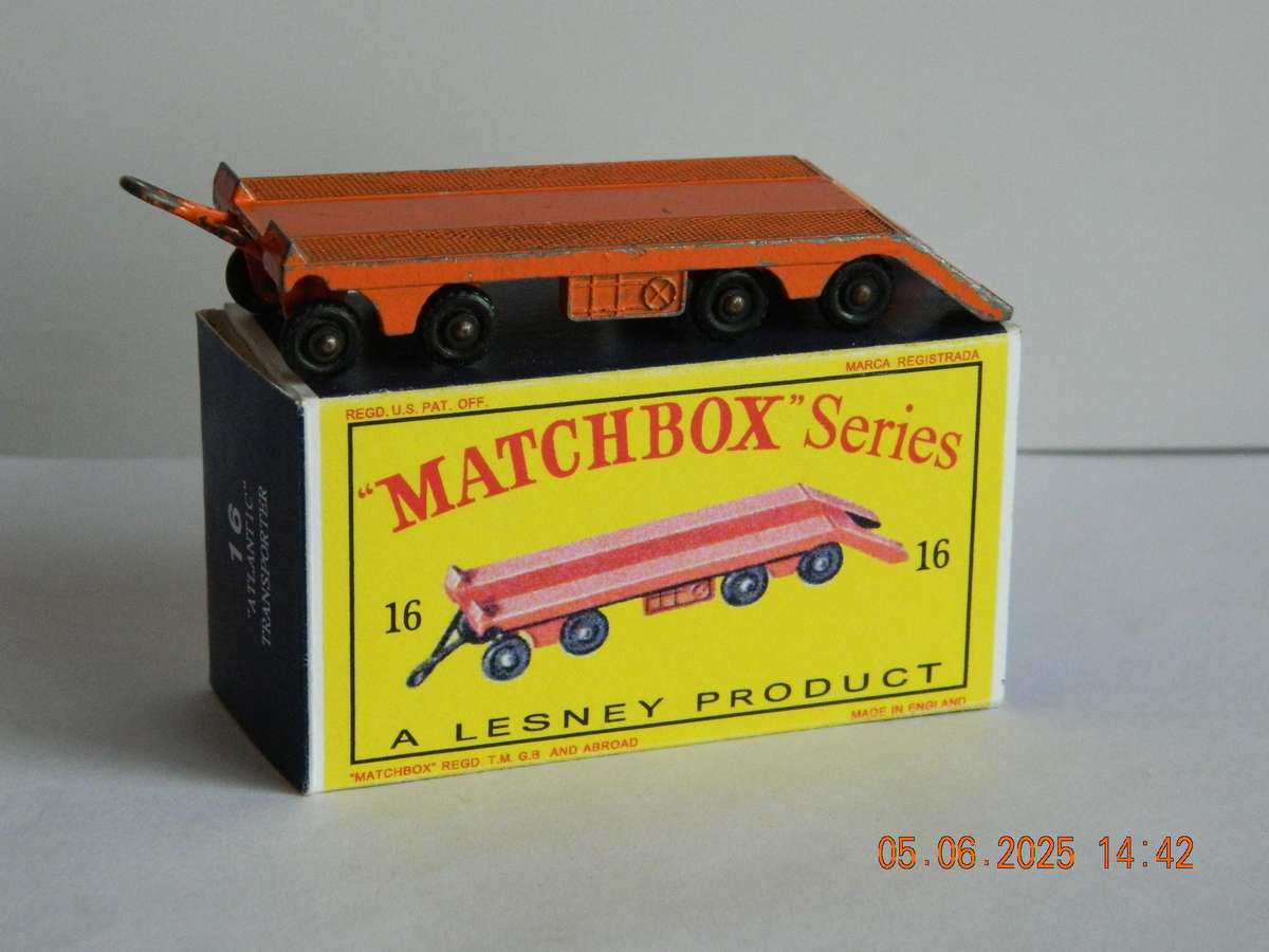 MATCHBOX SERIES  - 16  -  SUPER  "ATLANTIC"  TRANSPORTER TRAILER