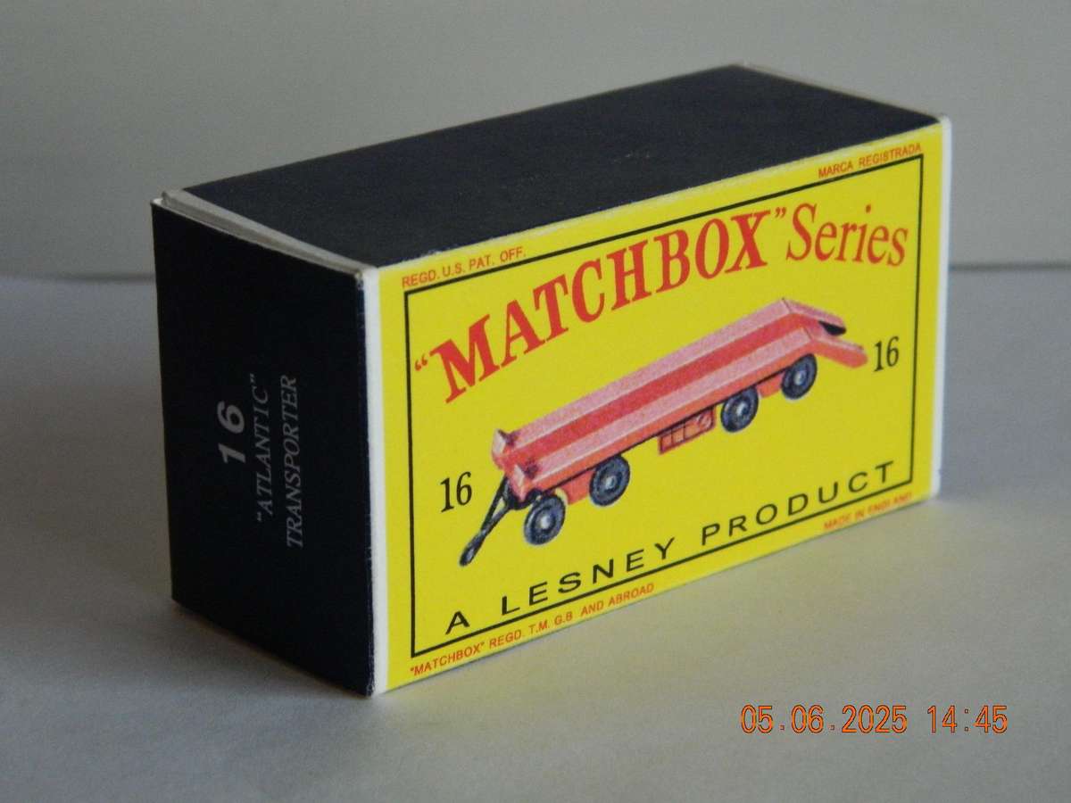 MATCHBOX SERIES  - 16  -  SUPER  "ATLANTIC"  TRANSPORTER TRAILER