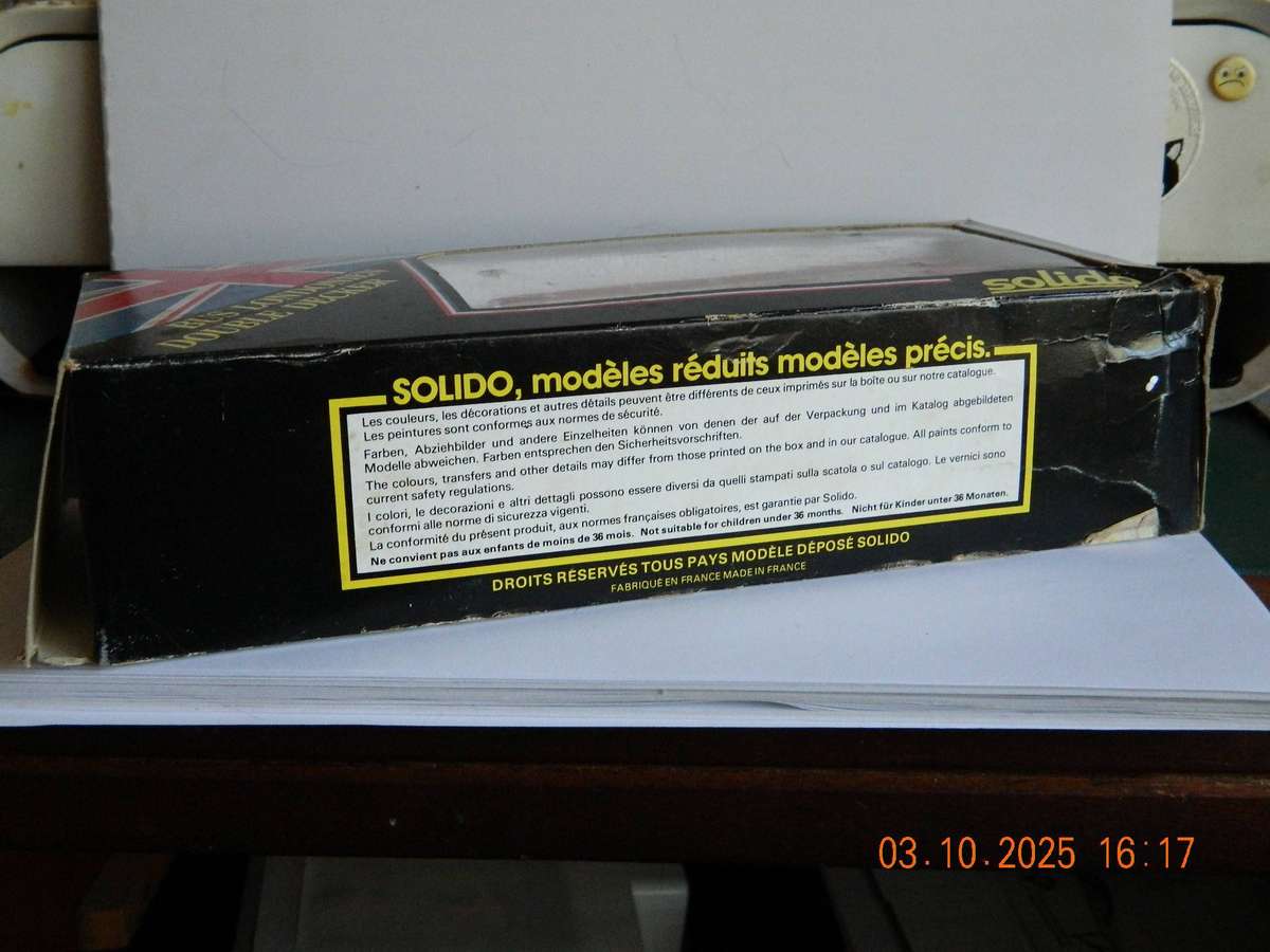 SOLIDO  TOYS  -  4402   -    BUS  LONDONIEN DOUBLE DECKER