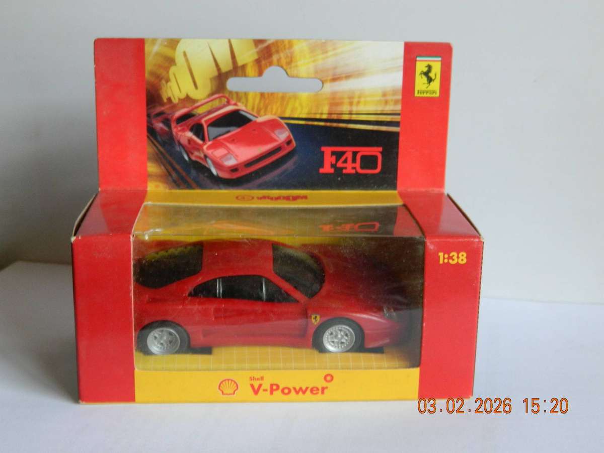 FERRARI OFFICIAL LICENSED PRODUCT  -  SHELL V-POWER  -  FERRARI  F40