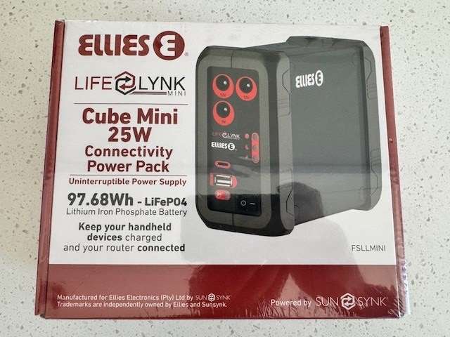 Ellies Lifelynk Mini Cube 25W 97.68Wh - LifePO4 Power Pack