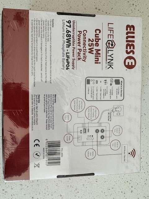 Ellies Lifelynk Mini Cube 25W 97.68Wh - LifePO4 Power Pack