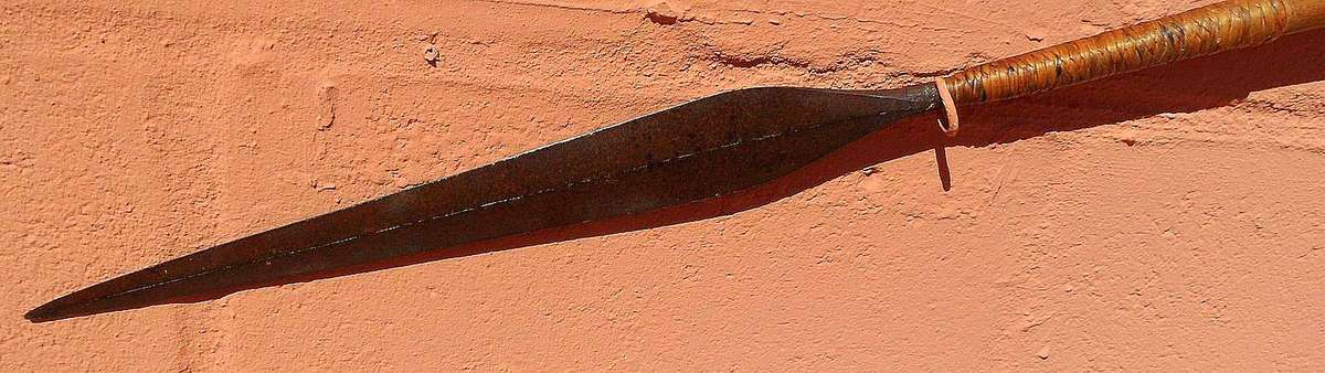 ORIGINAL ZULU STABBING SPEAR ASSEGAI " IKLWA "
