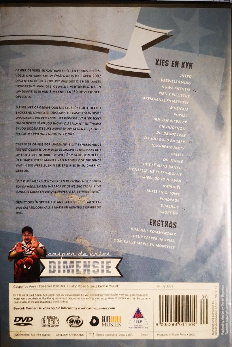 Casper de Vries - Dimensie (DVD)