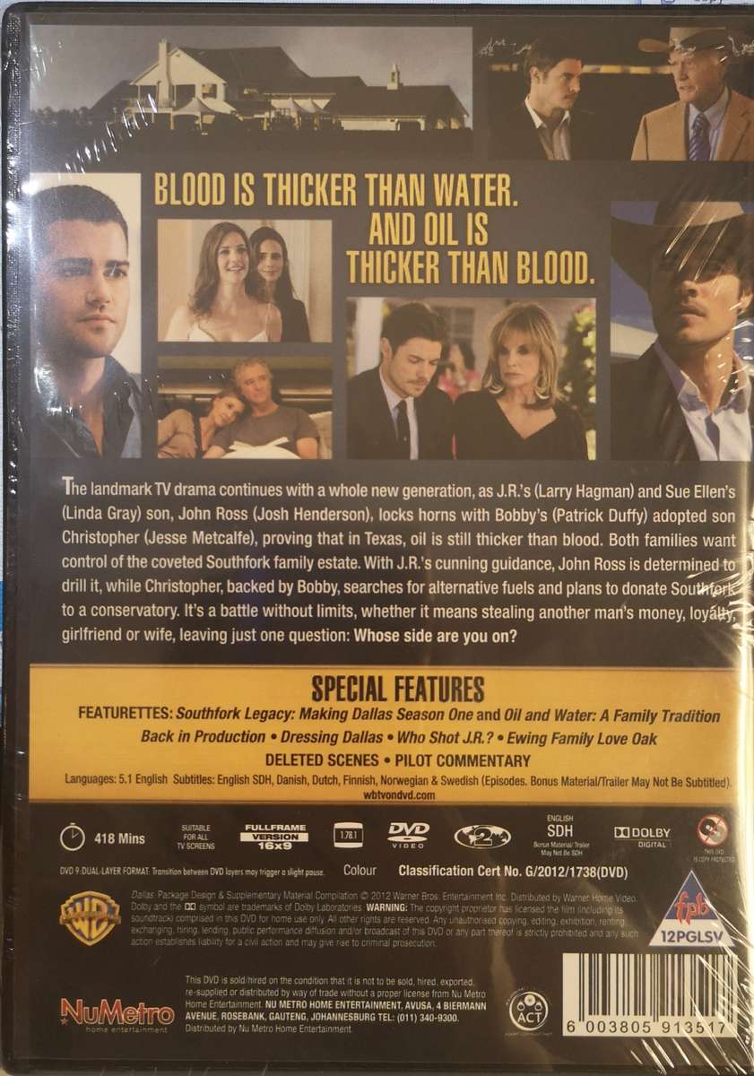 Dallas - Season 1 (2012) (DVD) [New] 2