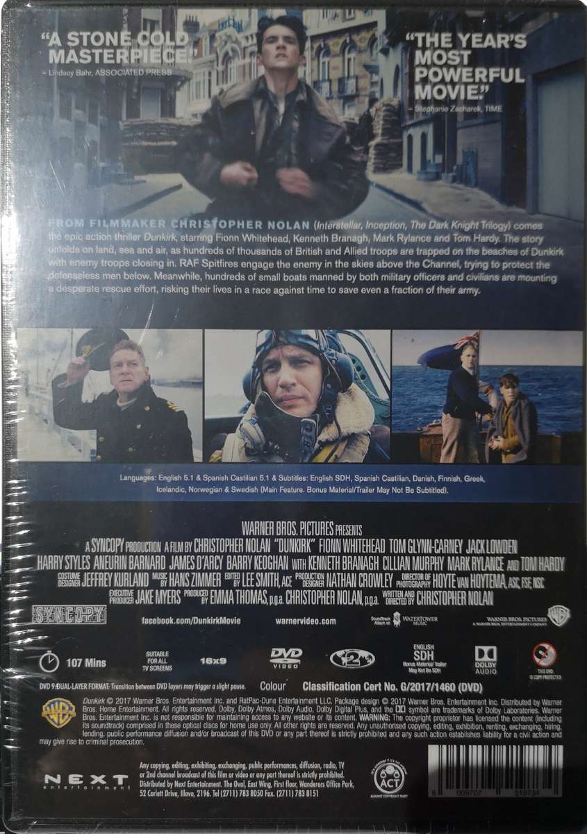 Dunkirk (2017) (DVD) [New]