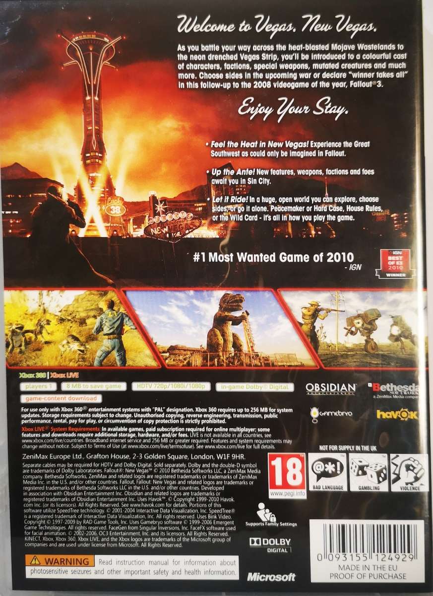 Fallout New Vegas (XBOX360)